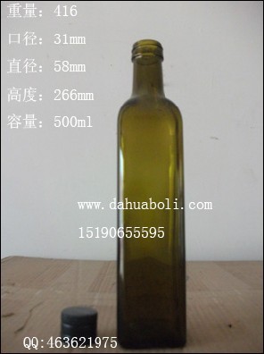 500ml棕色方橄榄油瓶