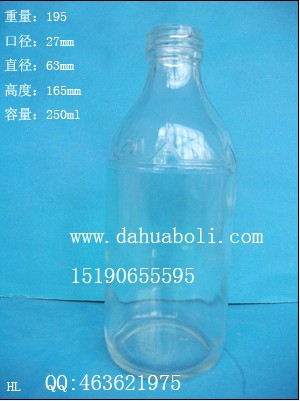250ml盐水玻璃瓶