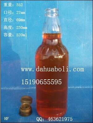 520ml酱油醋玻璃瓶