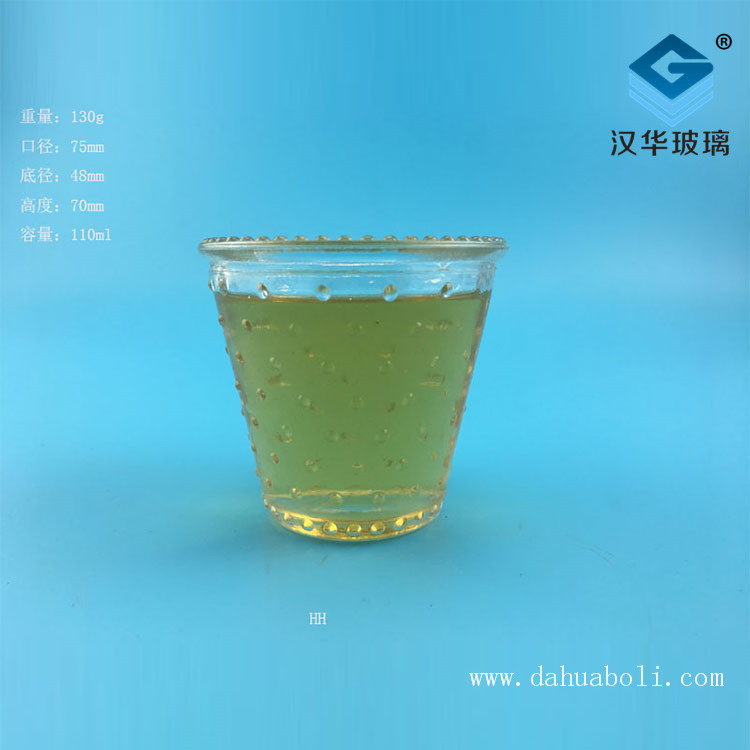 110ml麻点玻璃烛台