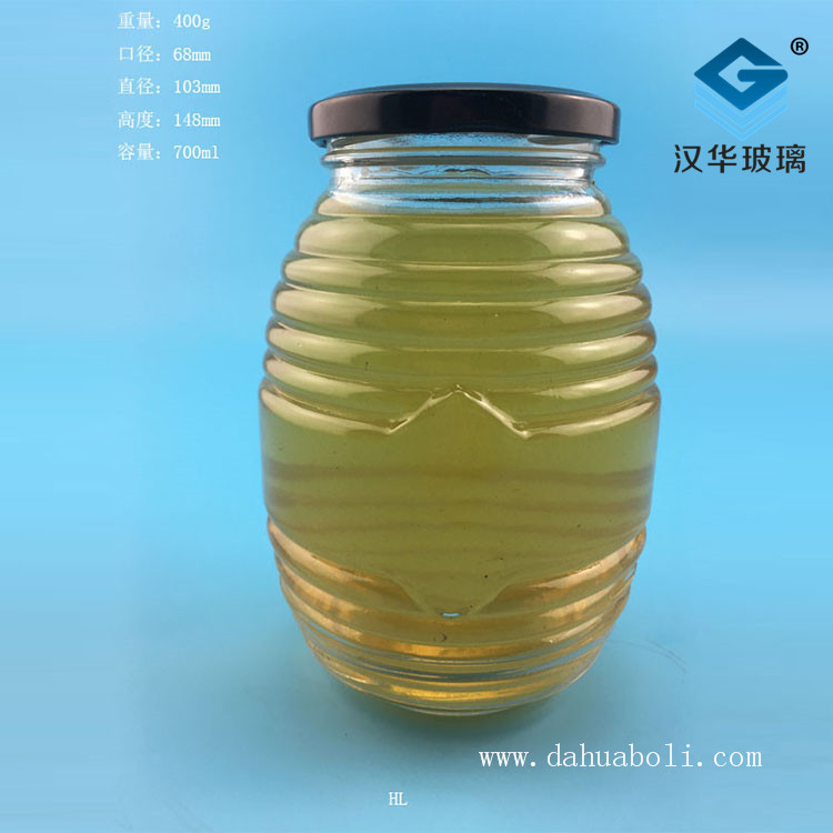 700ml螺丝蜂蜜玻璃瓶