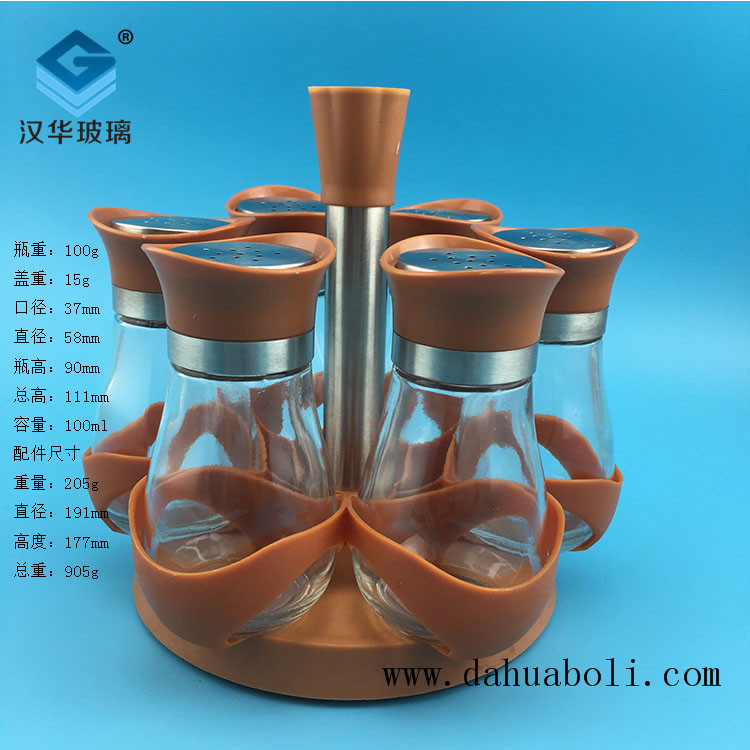 100ml胶泥色胡椒粉玻璃瓶