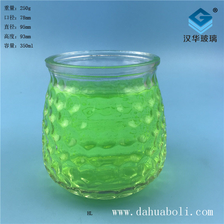 350ml玻璃烛台