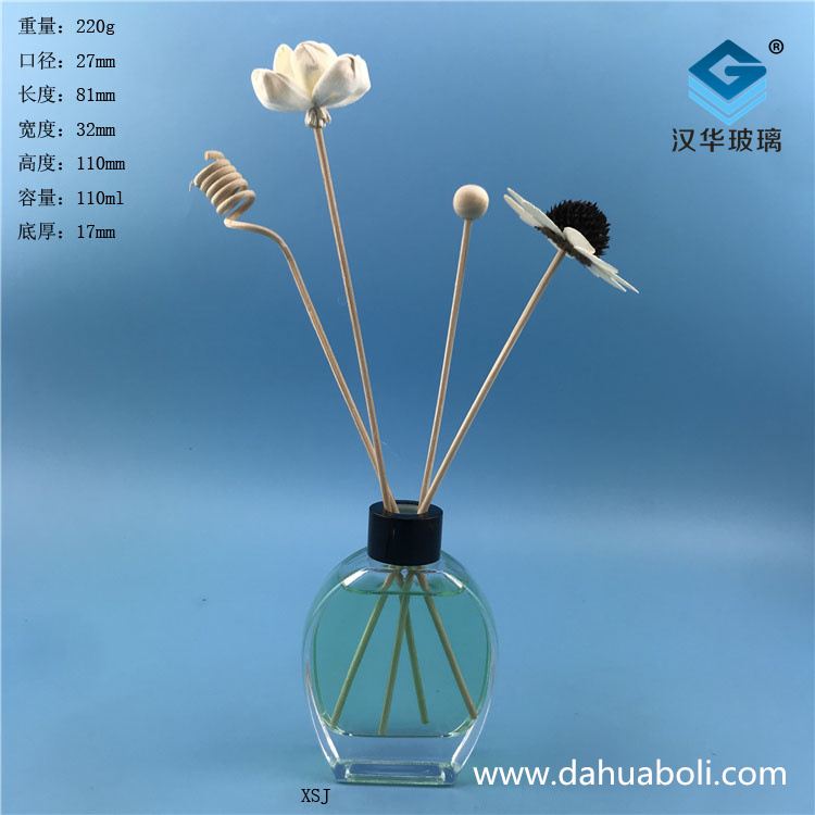 100ml丝口扁香薰玻璃瓶