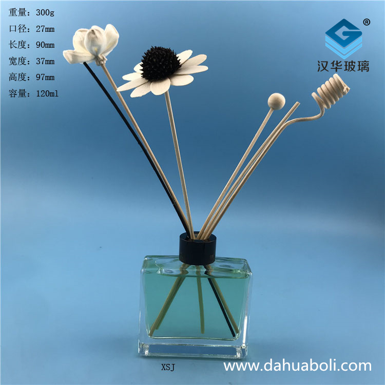 120ml丝口长方形香薰玻璃瓶