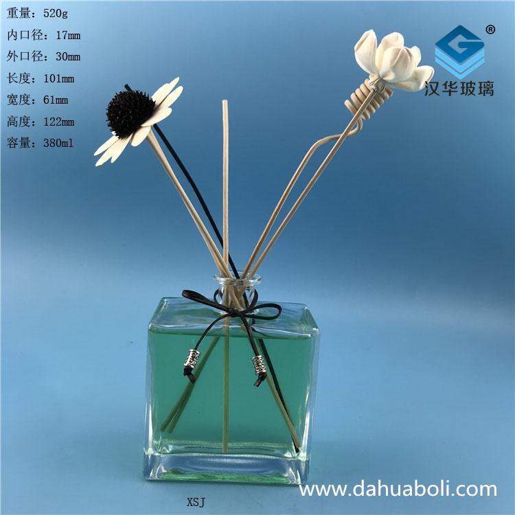 380ml长方形玻璃香薰瓶