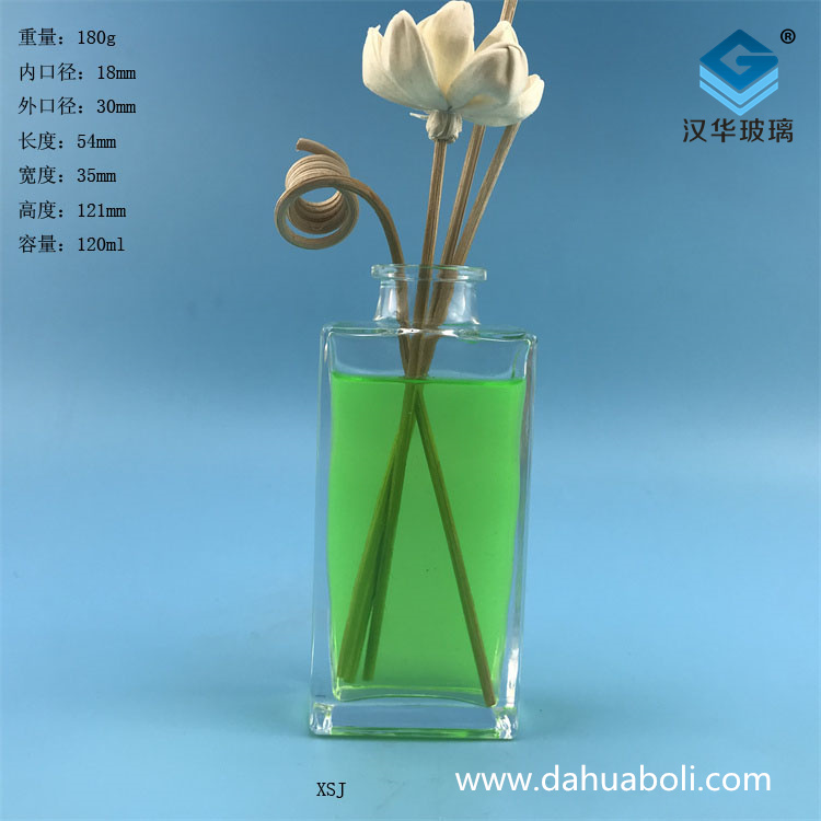 120ml平口长方形玻璃香薰瓶