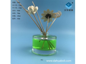 180ml木塞口圆形香薰玻璃分装瓶