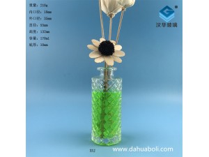 170ml平口菱形圆柱形香薰玻璃瓶