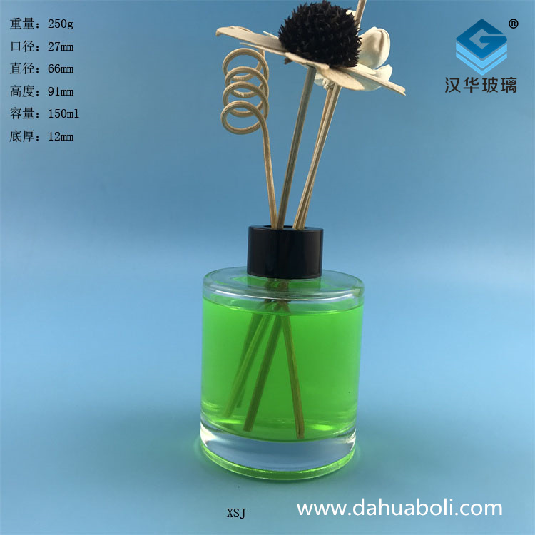 150ml螺纹口圆柱形玻璃香薰分装瓶