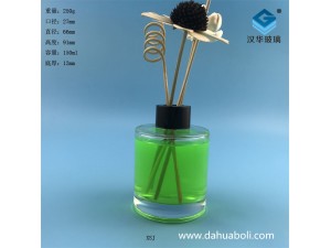 150ml螺纹口圆柱形玻璃香薰分装瓶